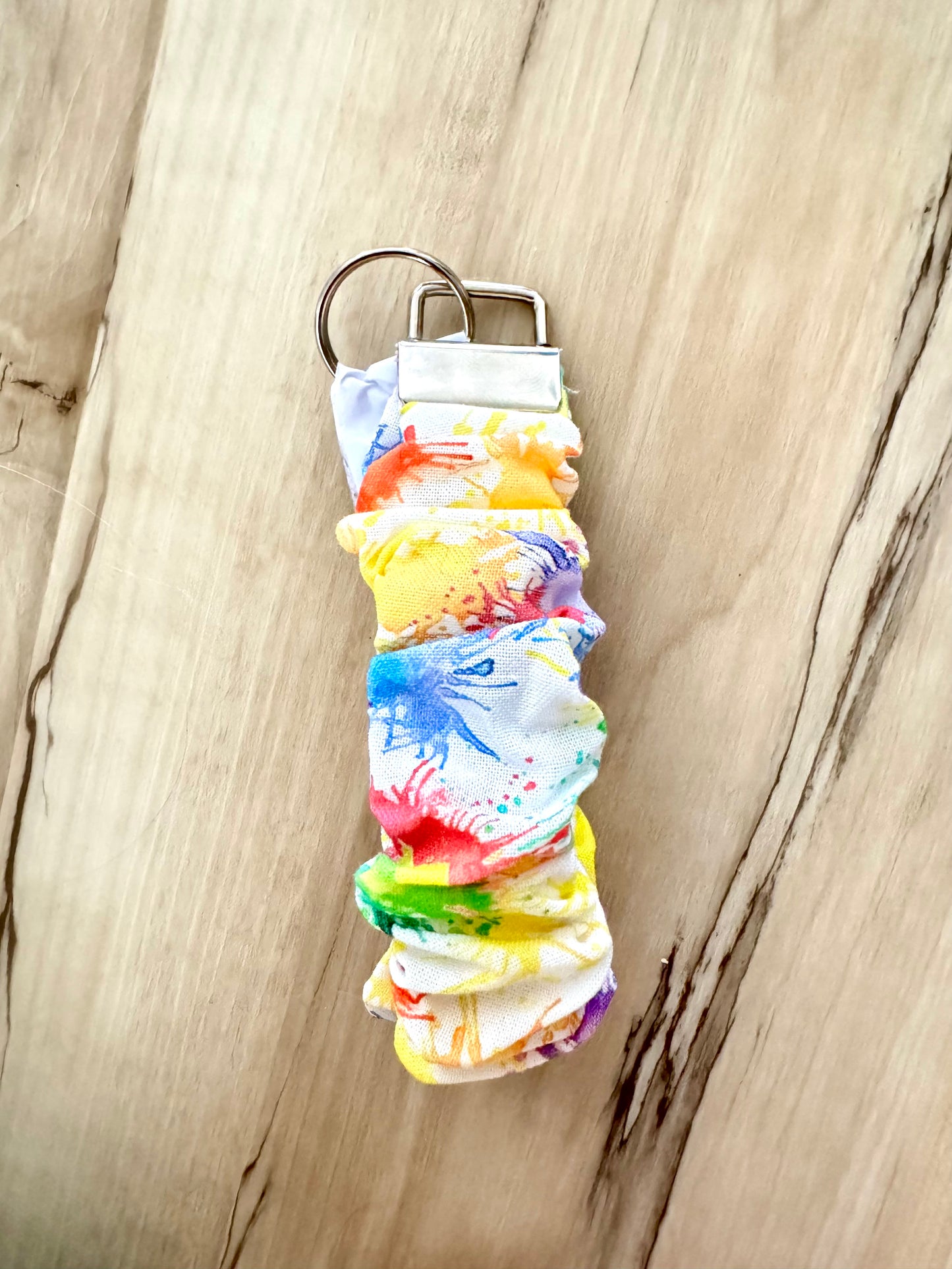 Keychain paint splatter
