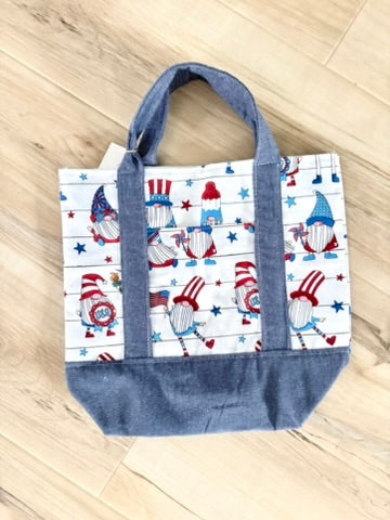 Mini tote 4th of july