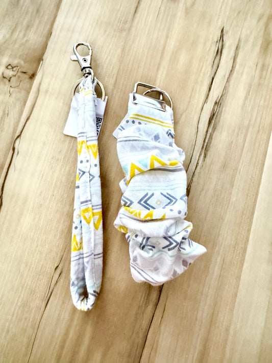 Keychain Grey with Yellow