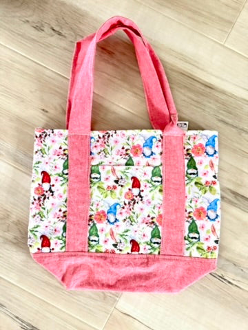 Mini tote Springtime gnome