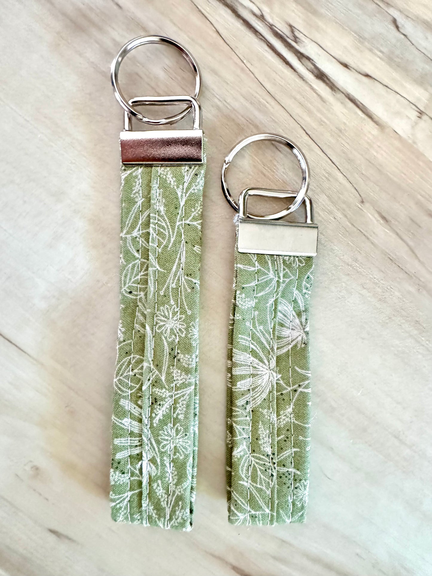 Keychain Green floral