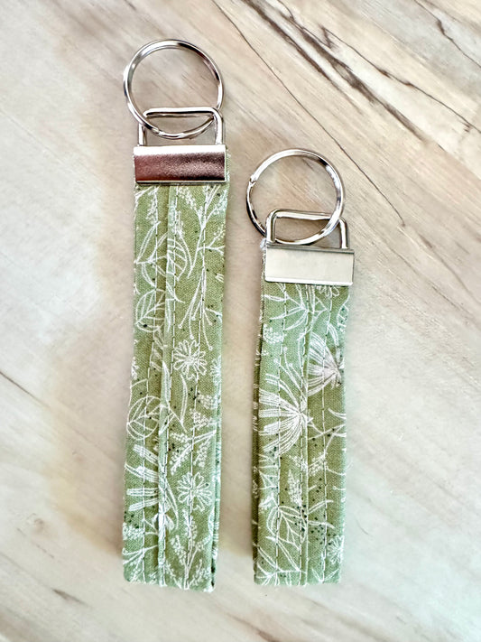 Keychain Green floral