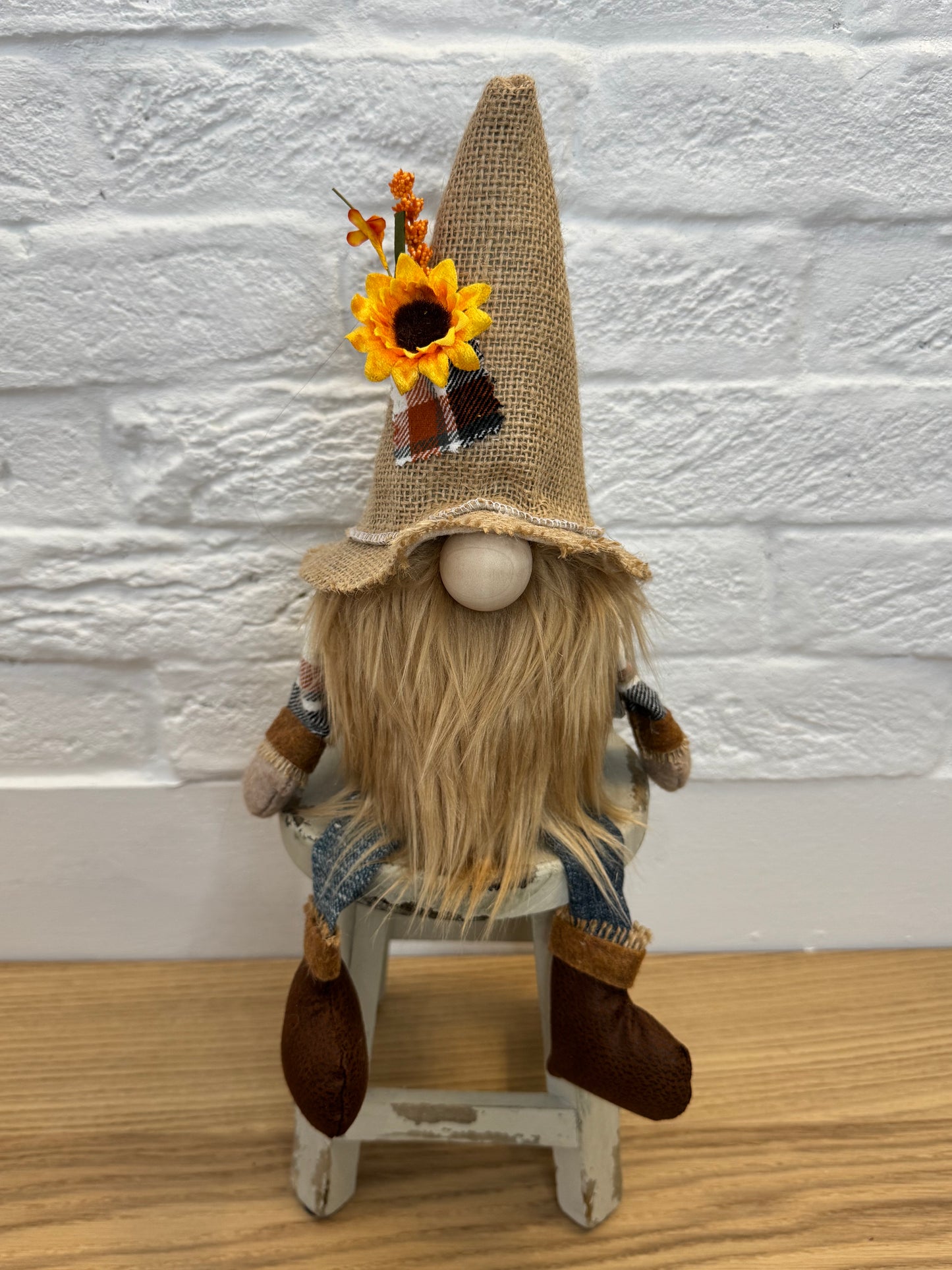 Scarecrow with tan beard